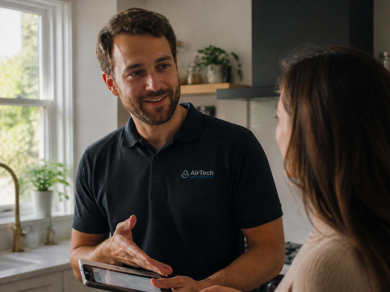 Arctic Labs engineer talking a customer through their new system