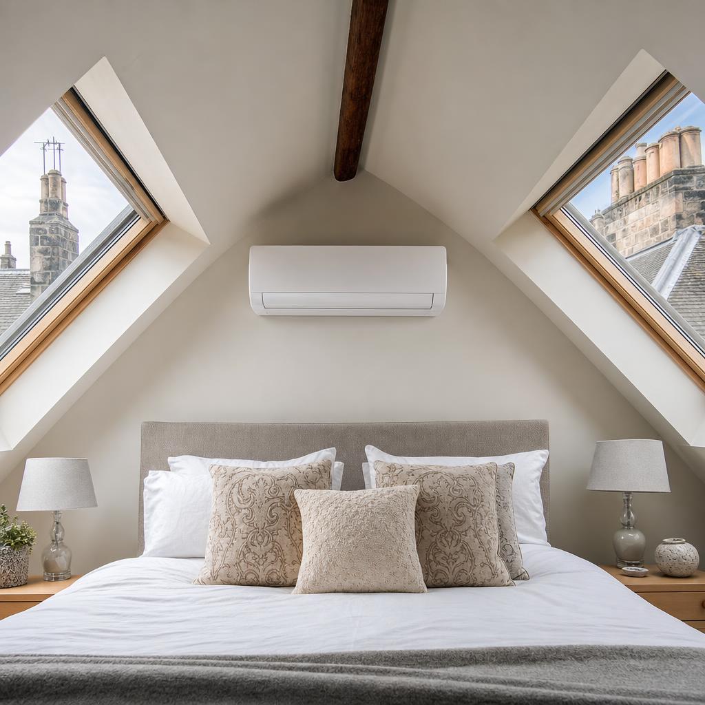 Loft bedroom split installation in Edinburgh